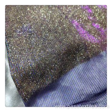 shiny fancy fabric blue polyester glitter fabric knit fabric for dress